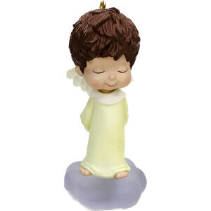 Hallmark Mary's Angels FORSYTHIA Keepsake Ornament 2005 #18 Yellow Gift No Box